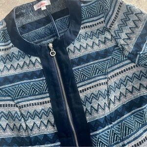 Vintage Le Grenier Light Zip Up Blazer Jacket Coat